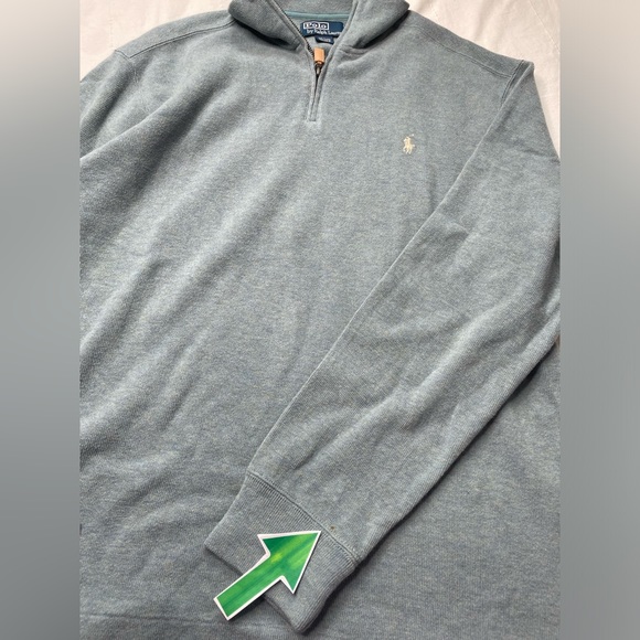 Ralph Lauren Quarter Zip Pullover Sweatshirt - Picture 6 of 6
